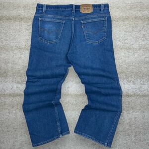 Vintage 90s Levis 517 Jeans 40x30 Bootcut Flared Fit Dark Wash
